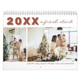 20XX Een frisse start Nieuwjaar Modern Eenvoudig F Kalender