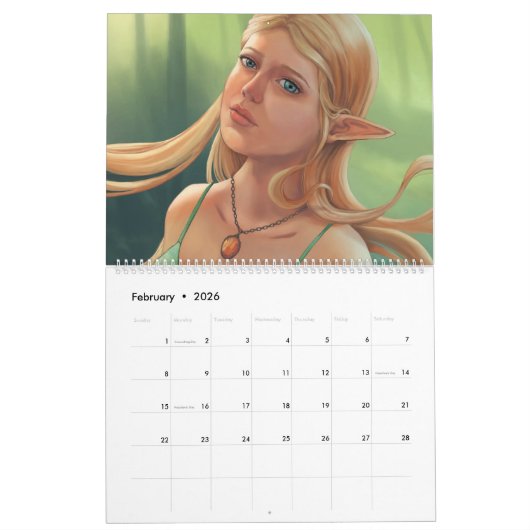 20XX Fantasy Art Calendar van Adrienn Ecsedi Kalender (Feb 2026)