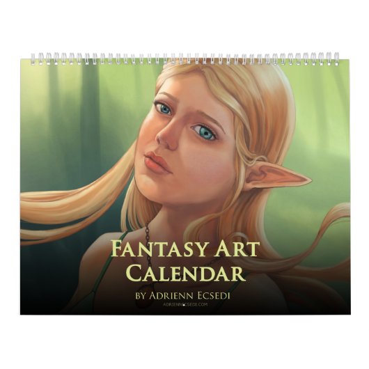 20XX Fantasy Art Calendar van Adrienn Ecsedi Kalender (Hoes)