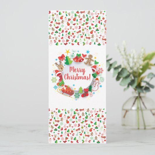 20XX Gelukkig Nieuwjaar! Kerstwinterfeestdag Kaart (Staand voorkant)