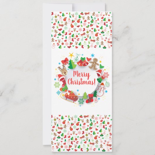 20XX Gelukkig Nieuwjaar! Kerstwinterfeestdag Kaart (Voorkant)