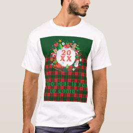 20XX Gelukkig Nieuwjaar! Scotland Pattern T-shirt