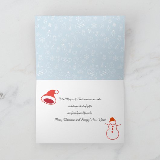 20XX gelukkig Nieuwjaar! Winterfeestdag Kaart (Binnen)