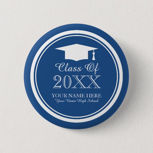 20xx Graduation party-voordnknoppen voor afgestude Ronde Button 5,7 Cm (Voorkant)