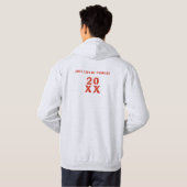 20XX Hallo Winter Holiday Scotland Pattern Hoodie (Achterkant volledig)