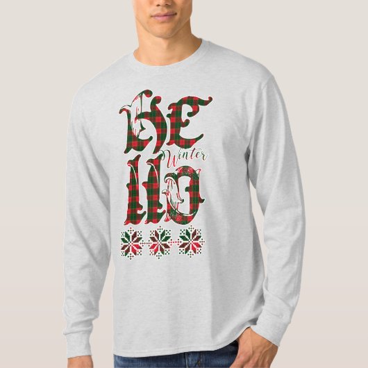 20XX Hallo Winter Holiday Scotland Pattern T-shirt (Voorkant)