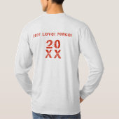 20XX Hallo Winter Holiday Scotland Pattern T-shirt (Achterkant)