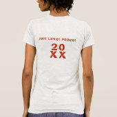 20XX Hallo Winter Holiday Scotland Pattern T-shirt (Achterkant)