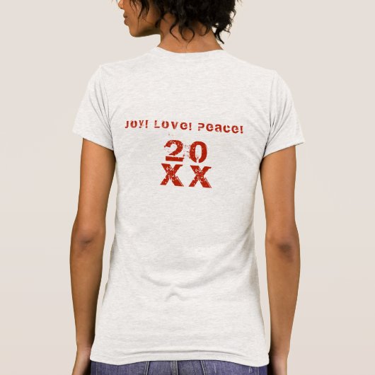 20XX Hallo Winter Holiday Scotland Pattern T-shirt (Achterkant)