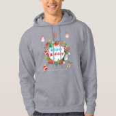 20XX Hallo Winter Holiday Symbols Pattern Hoodie (Voorkant)