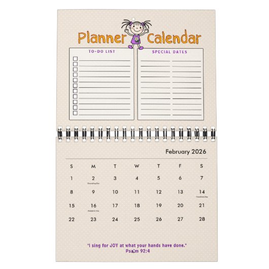 20XX Inspirerend Bijbelscripts van JOY Planner Kalender (Feb 2026)