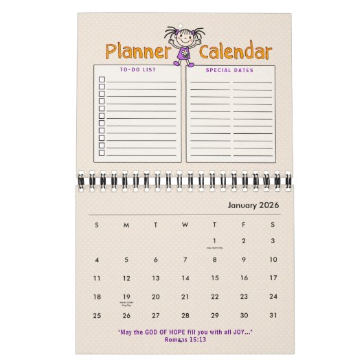 20XX Inspirerend Bijbelscripts van JOY Planner Kalender (Jan 2026)
