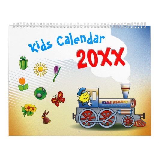 20XX - Kleurrijke Kinder agenda Kalender (Hoes)