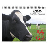20XX Maandelijkse Koe Muur Kalender Rundvee Koeien (Hoes)