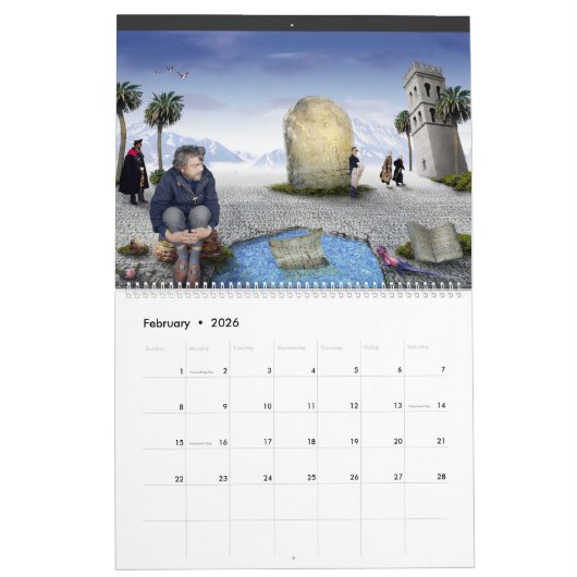 20XX Mysterious Stories (2) - Huge Wall Calendar Kalender (Feb 2026)