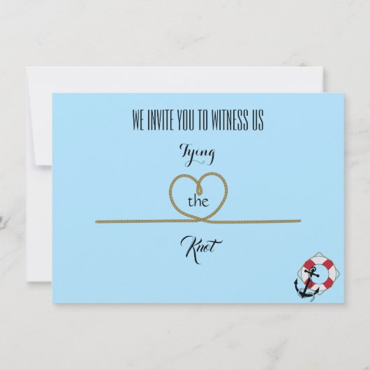 20XX Sail Boat Waterverf Wedding Invitation Save The Date (Achterkant)