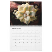 20XX Succulenten Liefhebbers Tuin Gepersonaliseerd Kalender (Feb 2027)