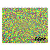 20xx trippy kleurrijke Abstracte geometrische kuns Kalender (Hoes)
