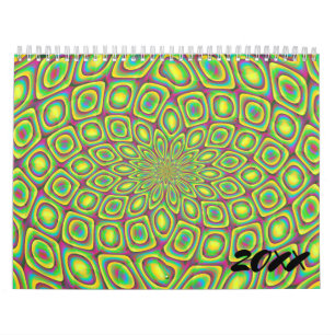 20xx trippy kleurrijke Abstracte geometrische kuns Kalender