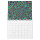 20xx trippy kleurrijke Abstracte geometrische kuns Kalender (Jan 2026)