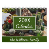 20XX vetplanten Cactus liefhebbers gepersonaliseer Kalender (Hoes)