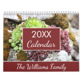 20XX vetplanten Cactus liefhebbers gepersonaliseer Kalender (Hoes)