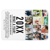 20XX Wat een jaar in review 12 foto vakantie  Magneet (Horizontaal)