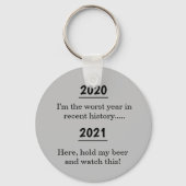 20XX Worst Year Mogelijk Pessimistische Funny Nove Sleutelhanger (Voorkant)
