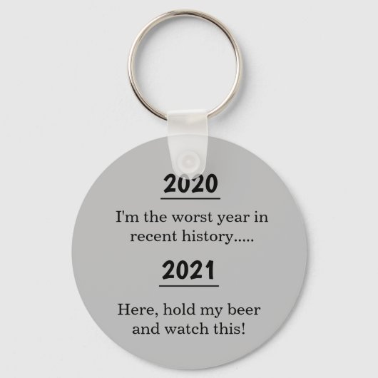 20XX Worst Year Mogelijk Pessimistische Funny Nove Sleutelhanger (Voorkant)