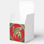 [210] Assyrische vleugelvleugel - Gold Lamassu Bedankdoosjes (Geopend)