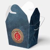 [210] "E" Gold  Monogram Bedankdoosjes (Geopend)