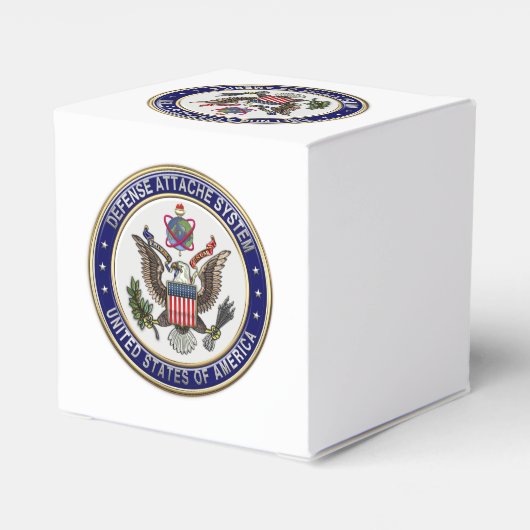 [210] Embleem van het Amerikaanse Defence Attaché  Bedankdoosjes (Achterkant)