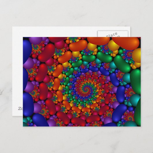 210 Fractal Briefkaart (Voorkant / Achterkant)