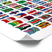 210 Vlaggen van de wereld - Poster (Hoek)