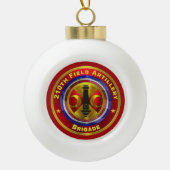 210e veldartillerijbrigade keramische bal ornament (Voorkant)