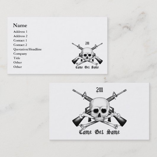 2111 Armorer komt wat Visitekaartjes halen (Voorkant / Achterkant)