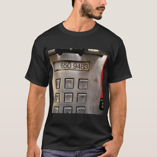 212 6509483 Betaaltelefoon Nummer cadeau T-shirt (Voorkant)