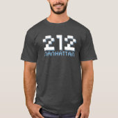 212 Manhattan NYC Area Code T-shirt (Voorkant)
