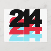 214 Gebiedscode Briefkaart (Voorkant)