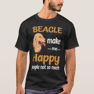 215 Beagle Maak Me Gelukkig T-shirt