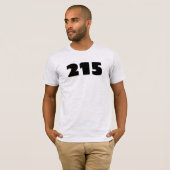 215 Gebiedscode T-shirt (Voorkant volledig)