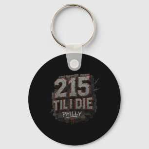 215 Til I Die Urban Streetwear Philly Pride Graffi Sleutelhanger