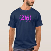 216 Area Code Shirt Cleveland (Voorkant)