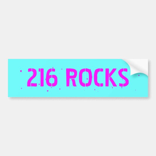 216 ROCKS, Cleveland Rocks Bumpersticker (Voorkant)