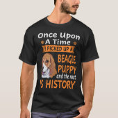 219 One Upon a Time Beagle Puppy T-shirt (Voorkant)