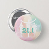 21.1 Marathon Runner cadeau Ronde Button 5,7 Cm (Voorkant /achterkant)