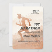 21.1mijl 1e Marathon-Post Marathonfeest Kaart (Voorkant)