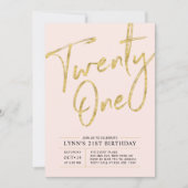 21 | 21e uitnodiging van de partij Gold (Voorkant)