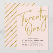 21 | 21e uitnodiging van de partij Gold (Voorkant / Achterkant)