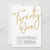 21 | 21e uitnodiging van de partij Gold (Voorkant)